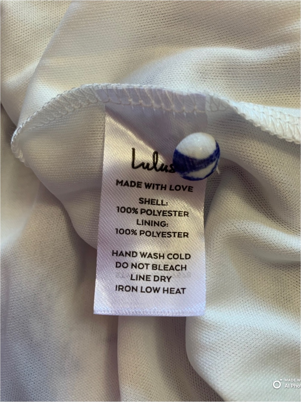 Lulus Large Float To You White & Blue Floral Print Halter Tiered Midi Dress NWT - Picture 11 of 15